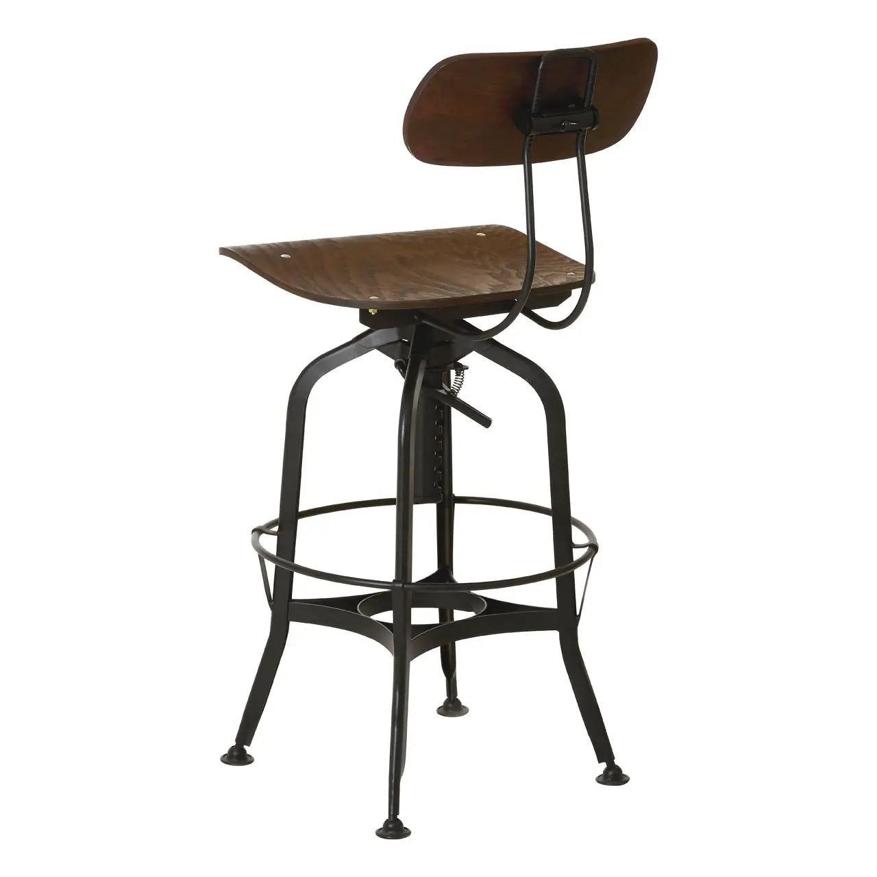 aRmanica NEW CENTARY WALNUT REVOLVING BAR STOOL