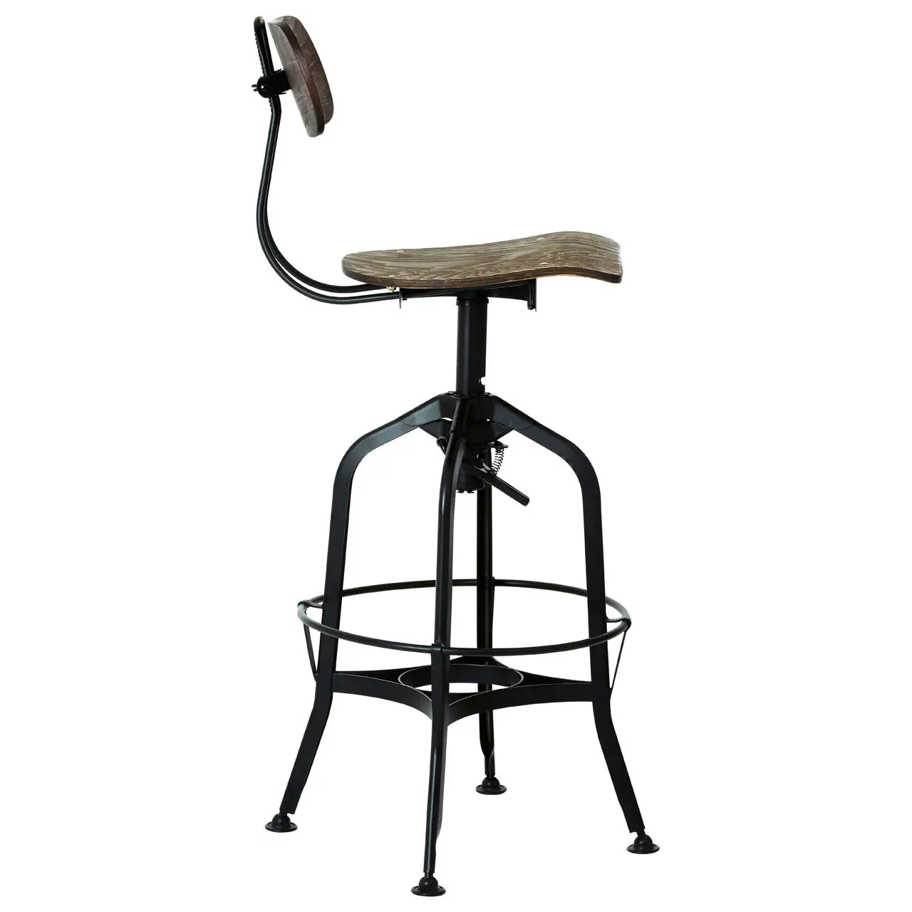 aRmanica NEW CENTARY WALNUT REVOLVING BAR STOOL