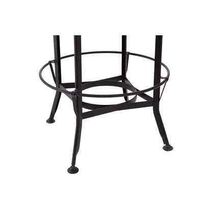 aRmanica NEW CENTARY WWALNUT AND BLACK METAL BAR TABLE