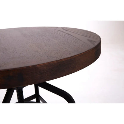 aRmanica NEW CENTARY WWALNUT AND BLACK METAL BAR TABLE