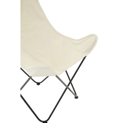 aRmanica PAPILLON IVORY BUTTERFLY FOLDING CHAIR