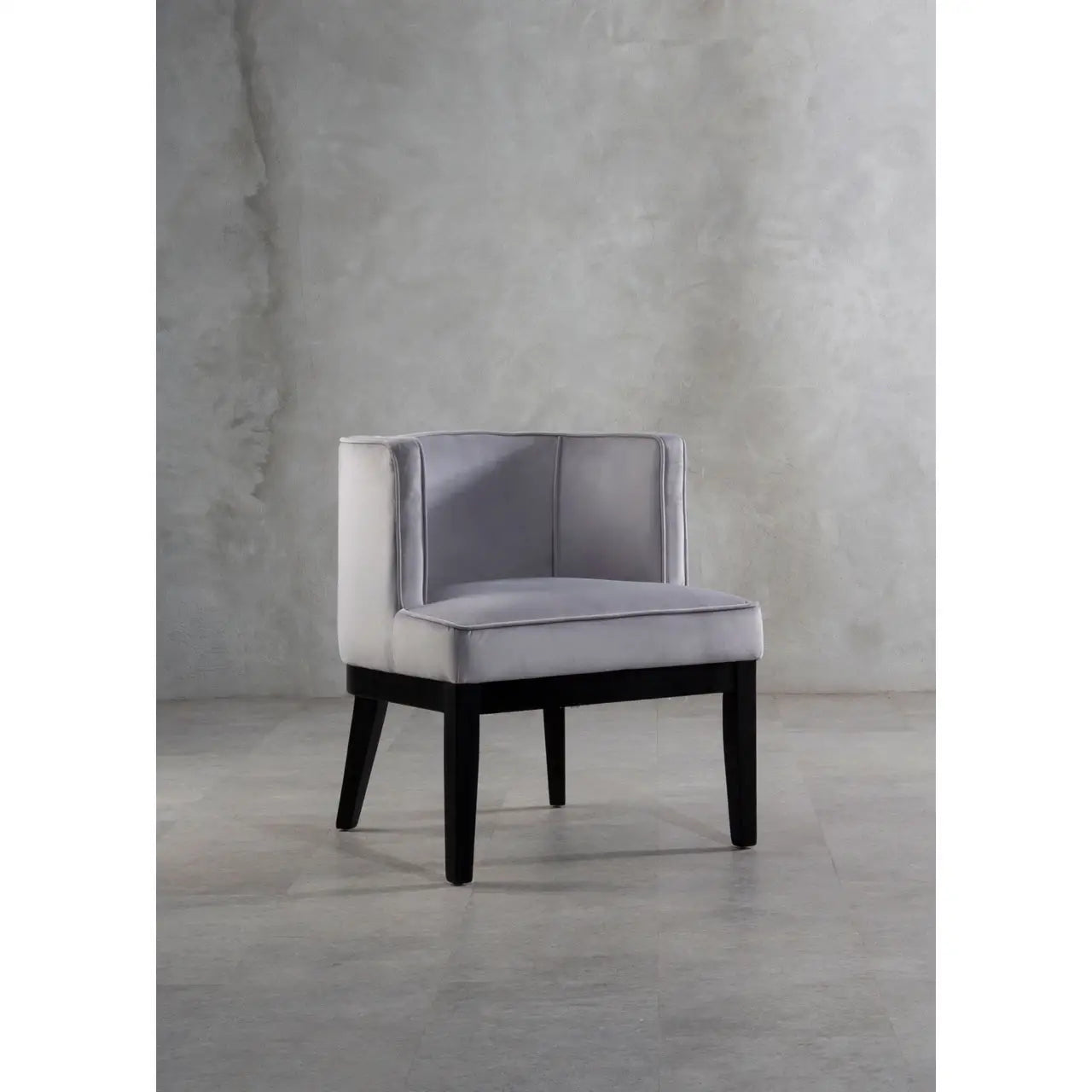 aRmanica LAXSTO LIGHT GREY VELVET CHAIR