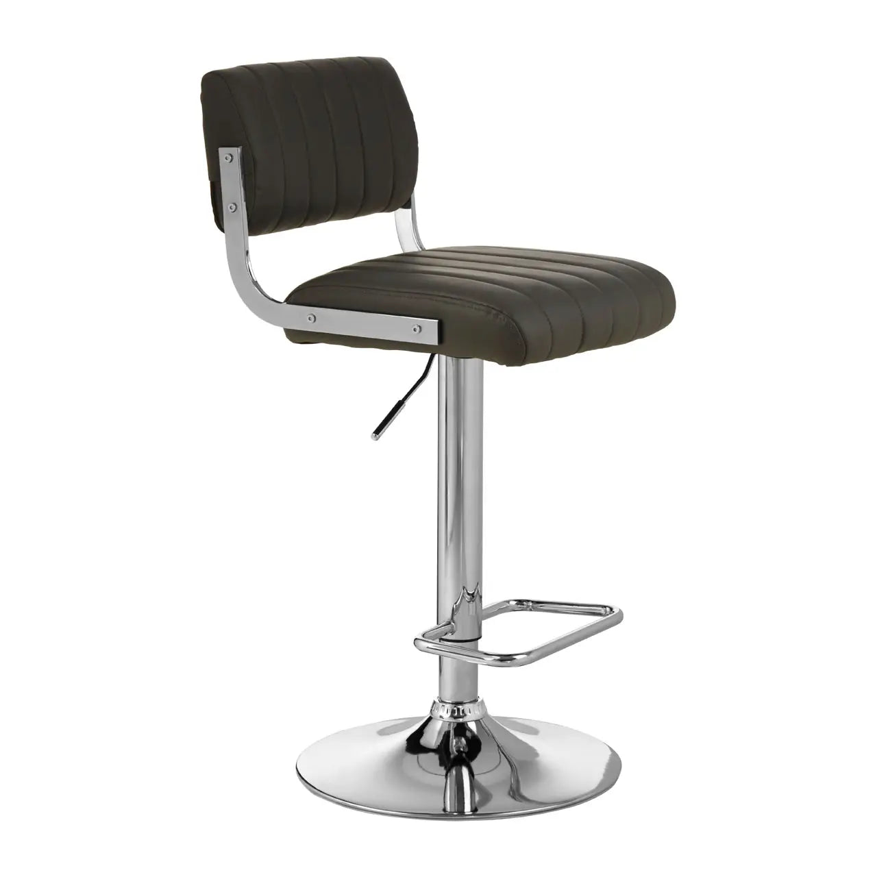 aRmanica NEW YORK GREY CHANNEL DESIGN SEAT BAR STOOL