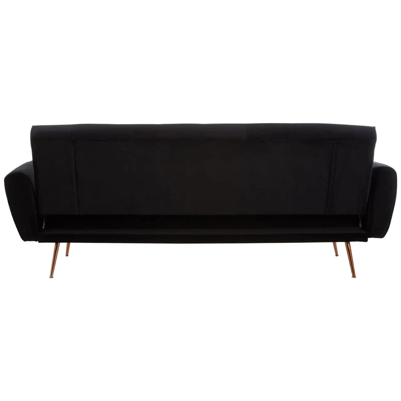 aRmanica HATTON BLACK VELVET SOFA BED