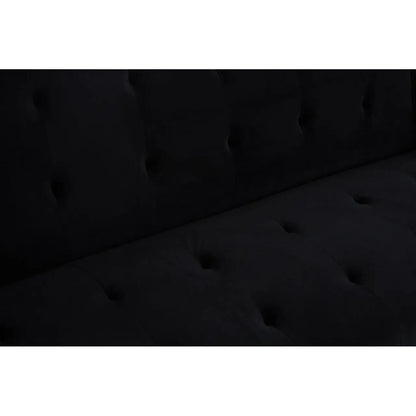 aRmanica HATTON BLACK VELVET SOFA BED