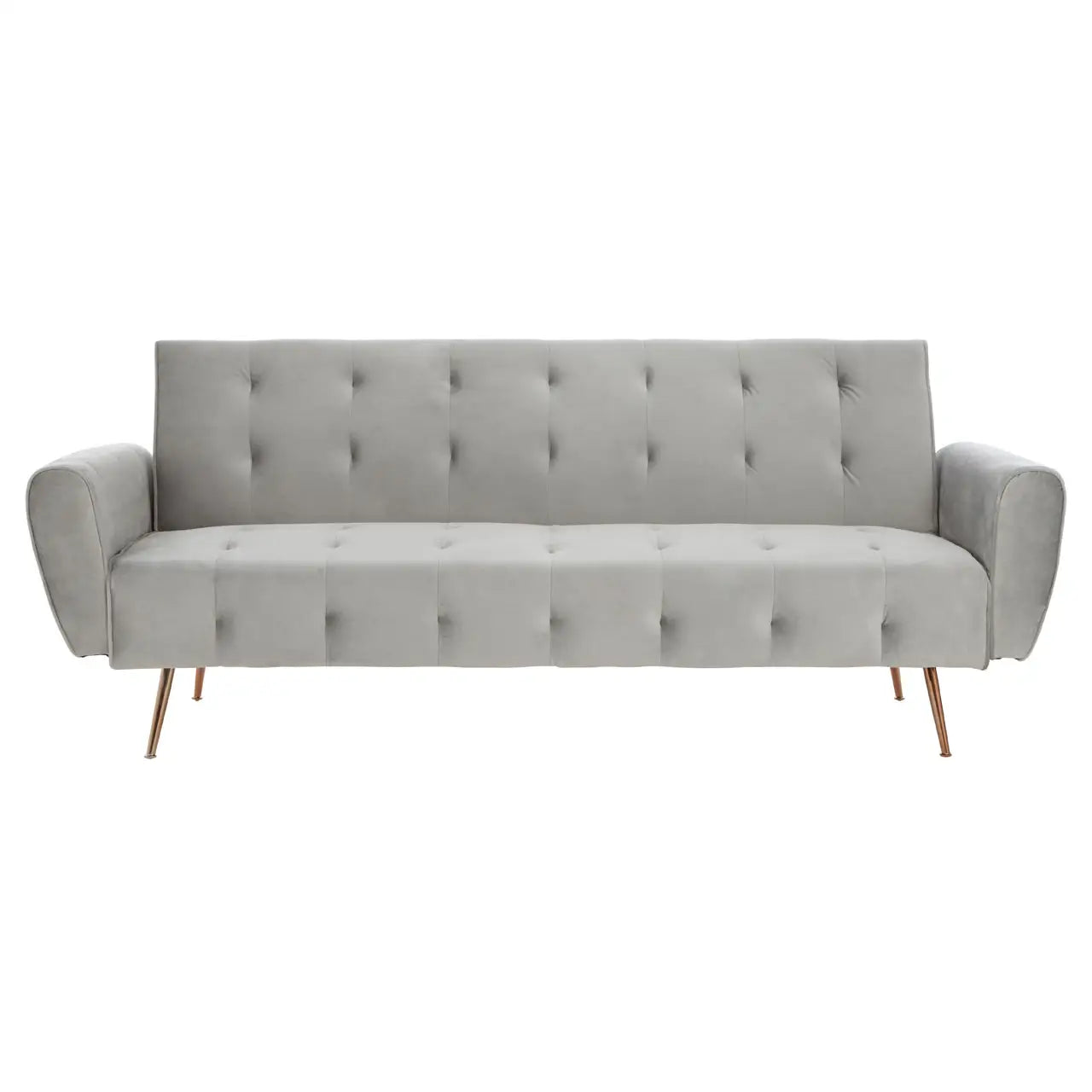 aRmanica HATTON GREY VELVET SOFA BED