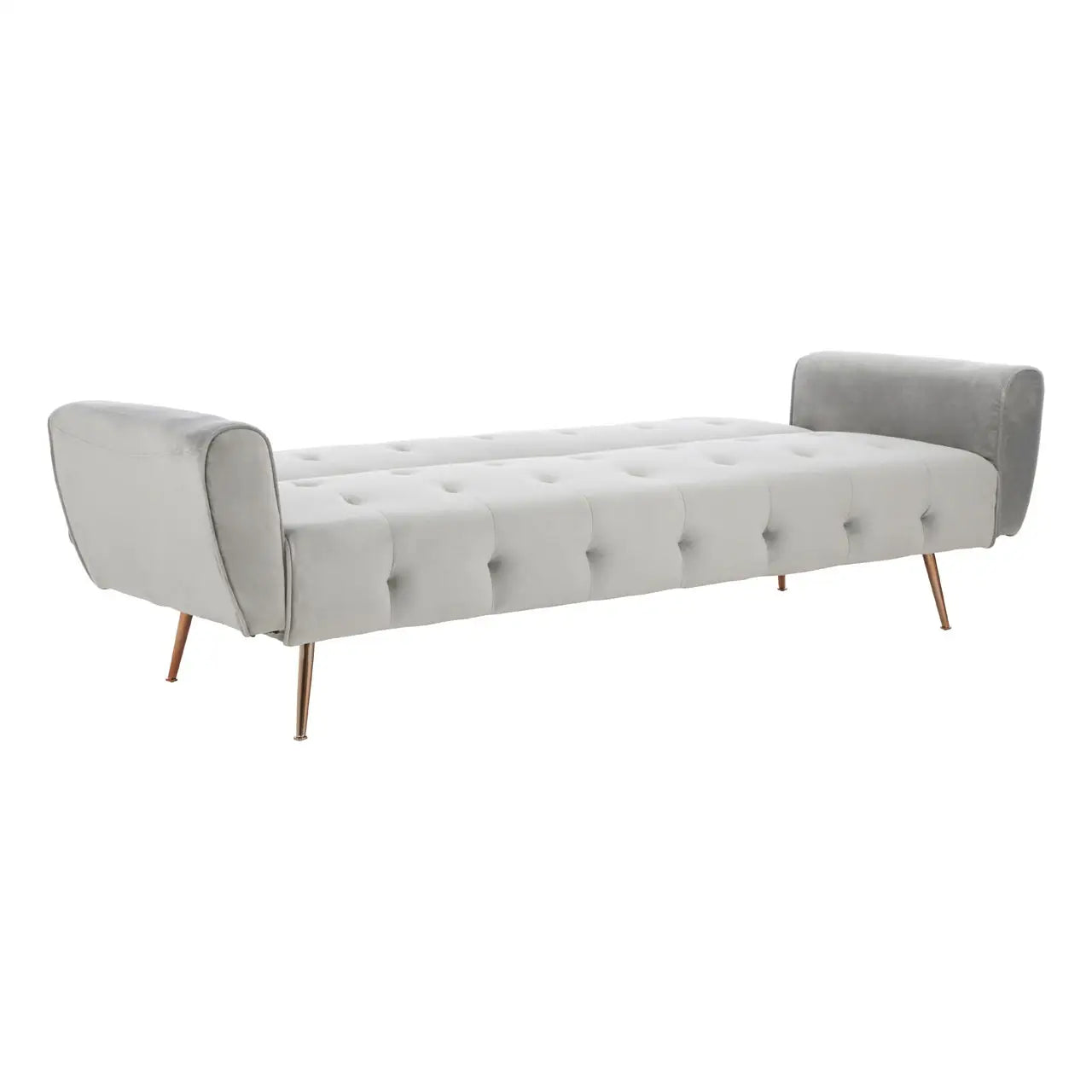 aRmanica HATTON GREY VELVET SOFA BED