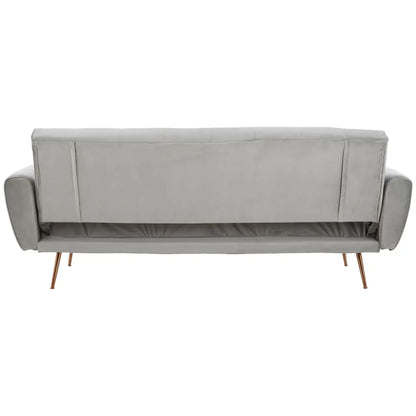 aRmanica HATTON GREY VELVET SOFA BED