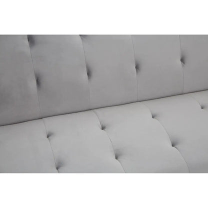 aRmanica HATTON GREY VELVET SOFA BED