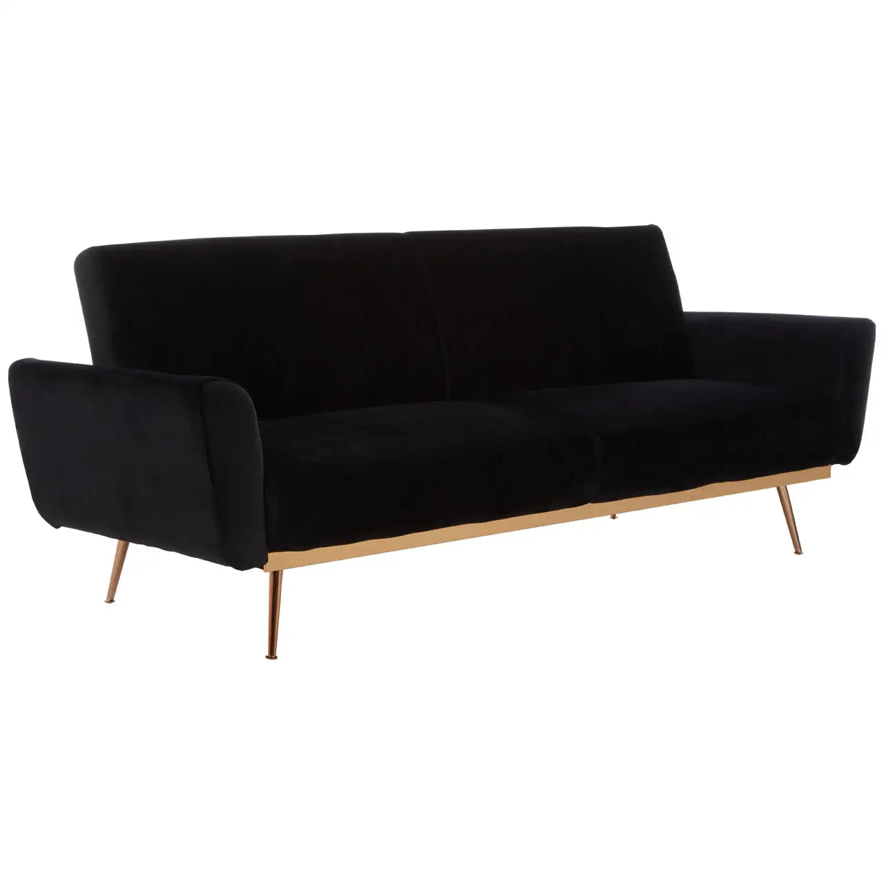 aRmanica HARRIS BLACK VELVET SOFA BED