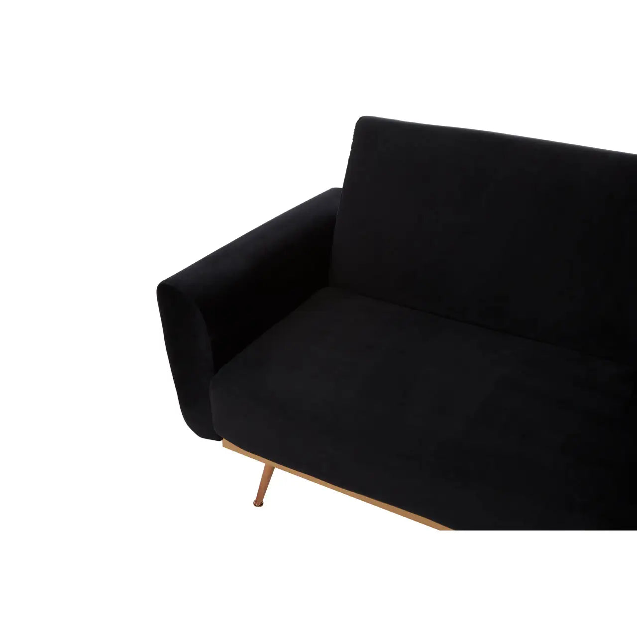 aRmanica HARRIS BLACK VELVET SOFA BED