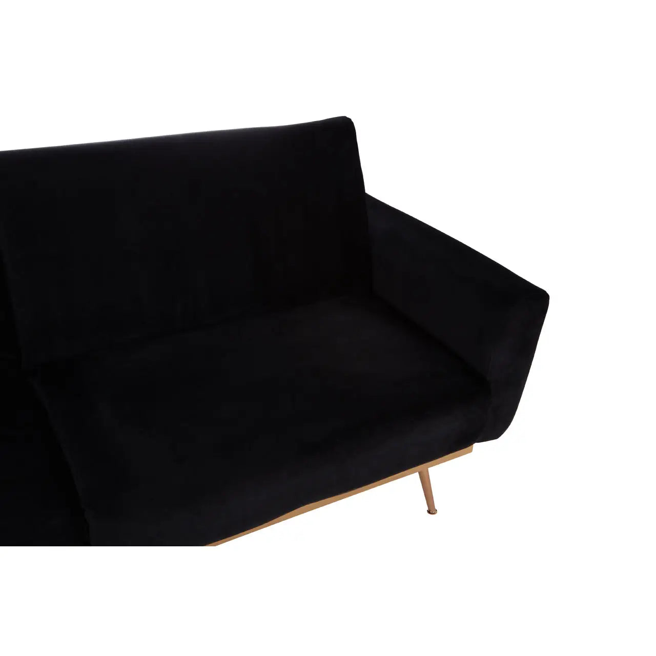 aRmanica HARRIS BLACK VELVET SOFA BED