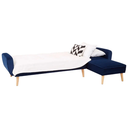 aRmanica SEIENA 3 SEAT NAVY SOFA BED