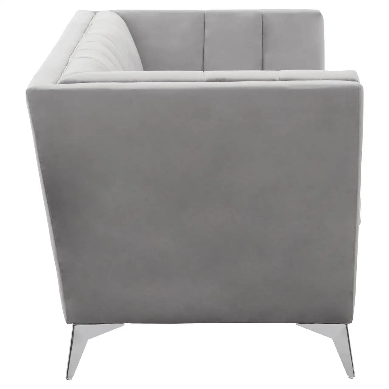 aRmanica HANIL TWO SEAT GREY VELVET SOFA