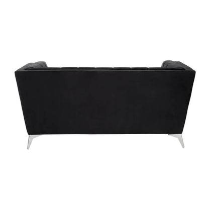 aRmanica HANIL TWO SEAT BLACK VELVET SOFA