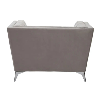 aRmanica HANIL GREY VELVET CHAIR