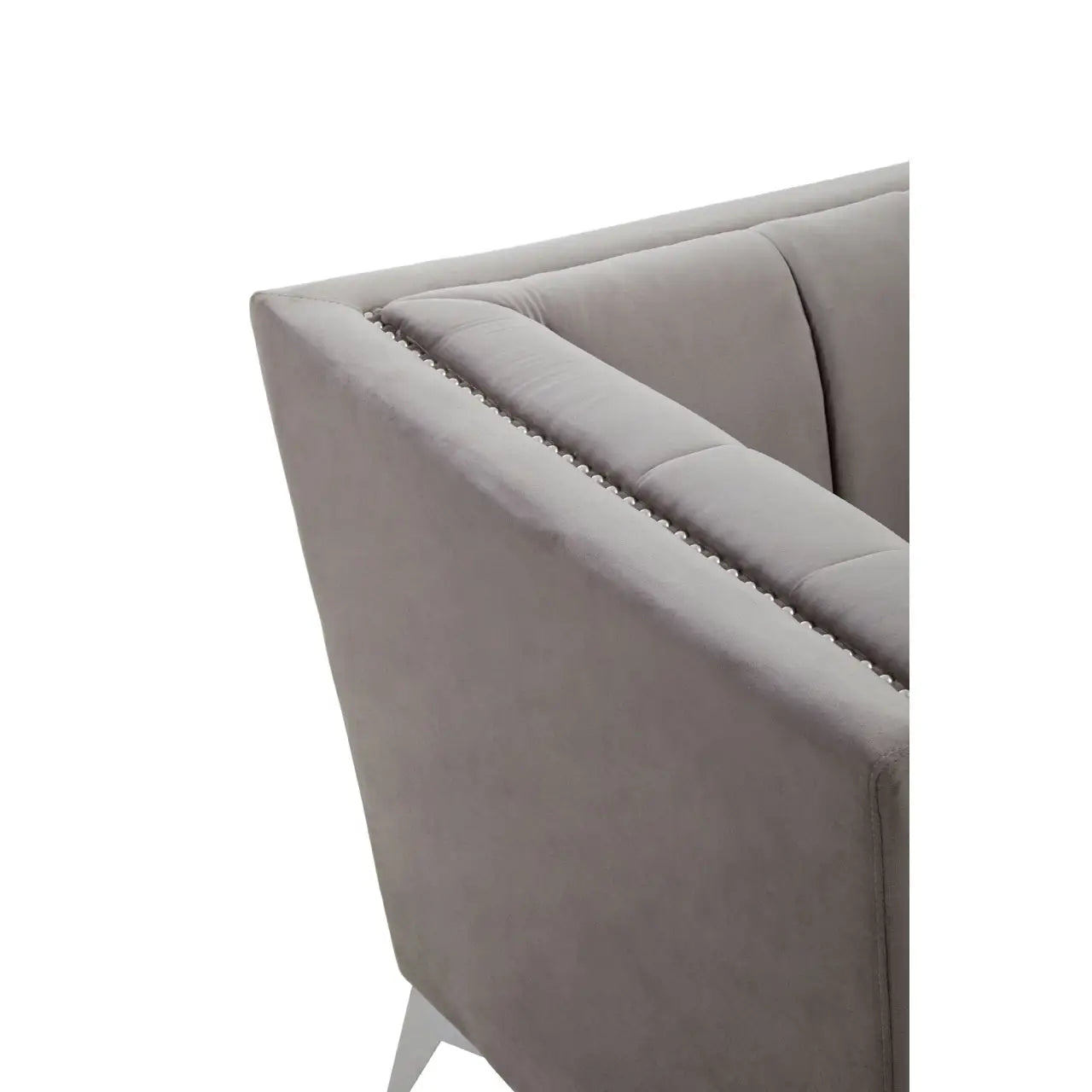 aRmanica HANIL GREY VELVET CHAIR