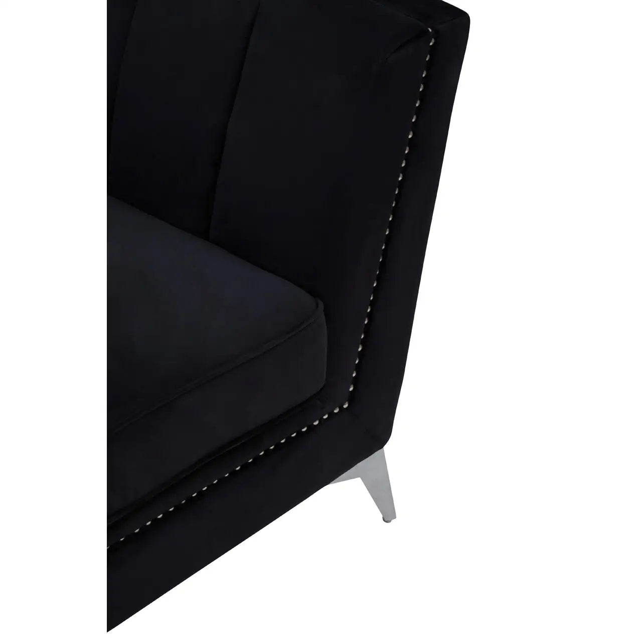 aRmanica HANIL BLACK VELVET CHAIR