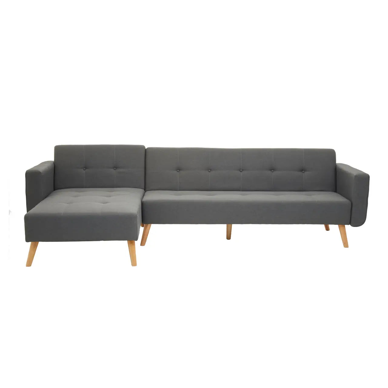 aRmanica HANEG GREY LARGE CORNER SOFA BED