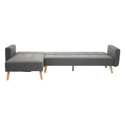 aRmanica HANEG GREY LARGE CORNER SOFA BED