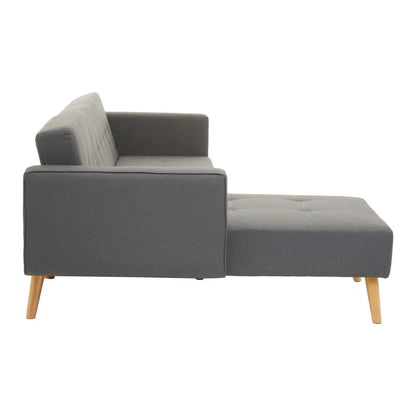 aRmanica HANEG GREY LARGE CORNER SOFA BED