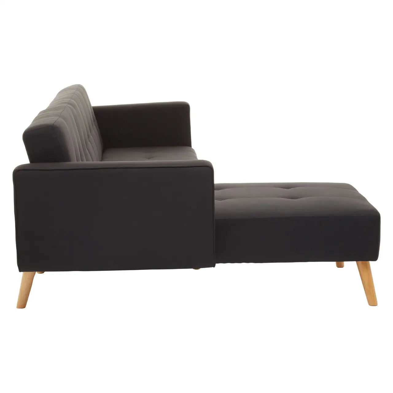 aRmanica HANEG BLACK LARGE CORNER SOFA BED