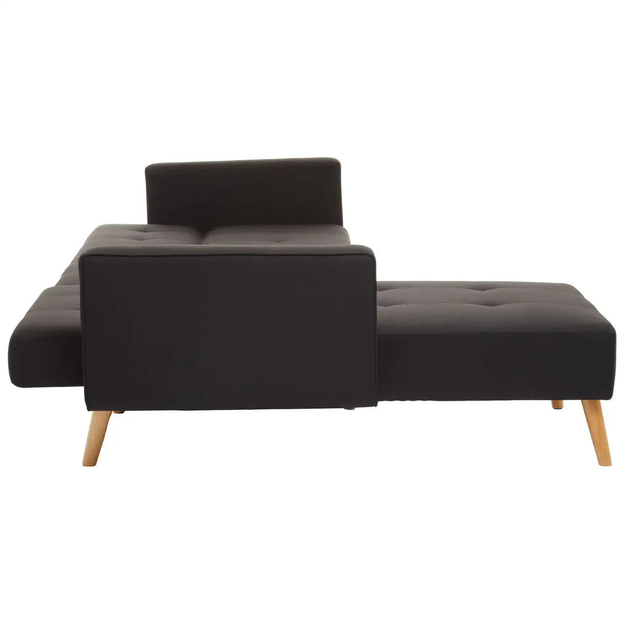 aRmanica HANEG BLACK LARGE CORNER SOFA BED