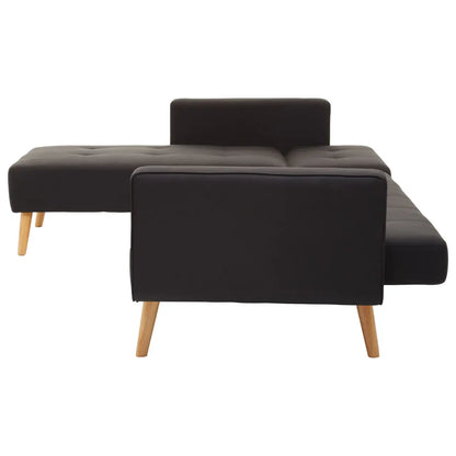 aRmanica HANEG BLACK LARGE CORNER SOFA BED