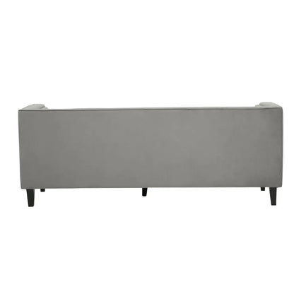 aRmanica CELIA THREE SEAT GREY VELVET SOFA