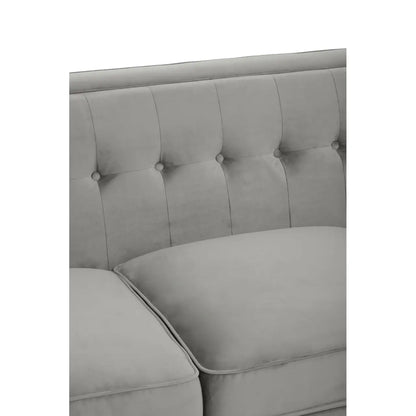 aRmanica CELIA THREE SEAT GREY VELVET SOFA