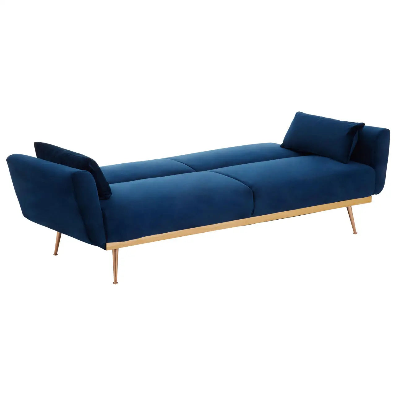 aRmanica HARRIS DARK BLUE VELVET SOFA BED