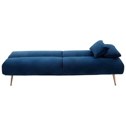 aRmanica HARRIS DARK BLUE VELVET SOFA BED