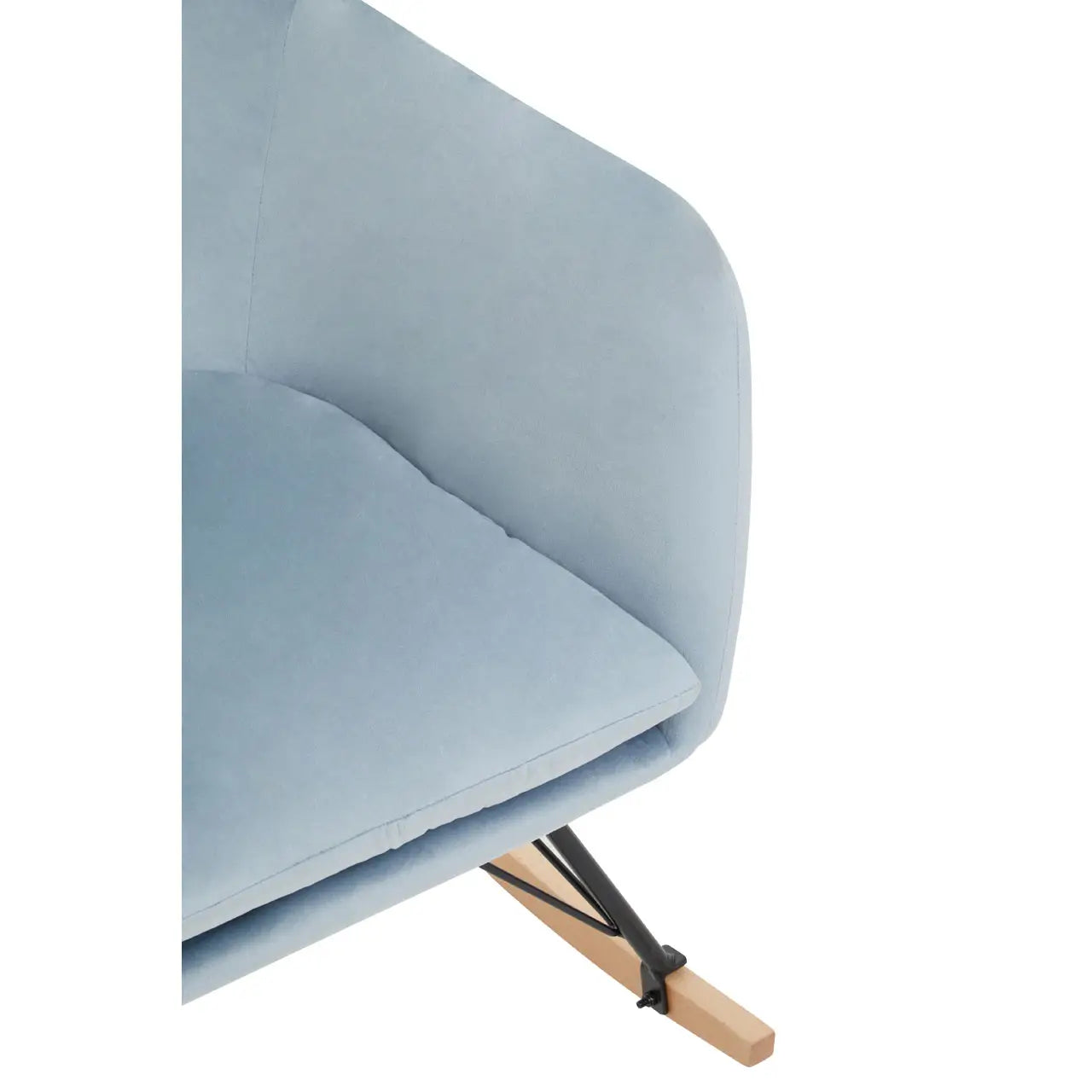 aRmanica BERLIN BLUE VELVET ROCKING CHAIR