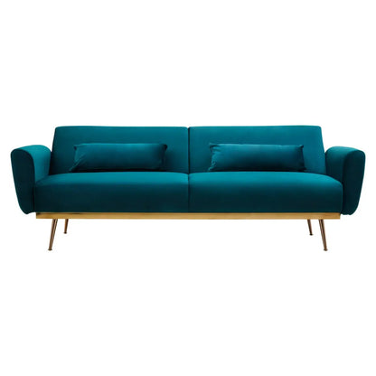 aRmanica HARRIS GREEN VELVET SOFA BED