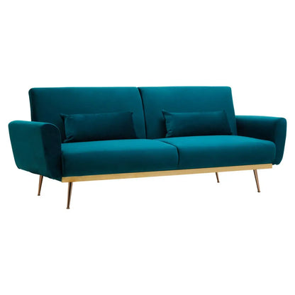 aRmanica HARRIS GREEN VELVET SOFA BED