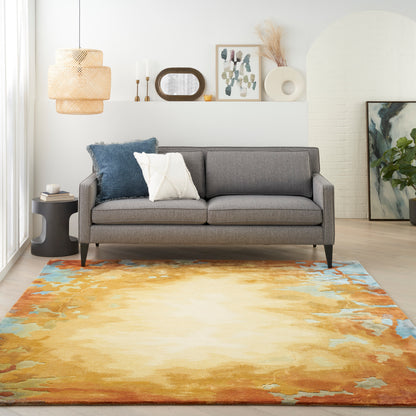 aRmanica PRISMATIC GOLD RUG by NOURISON