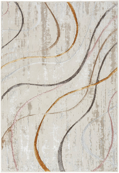 aRmanica GLITZ IVORY MULTI COLOUR RUG by NOURISON