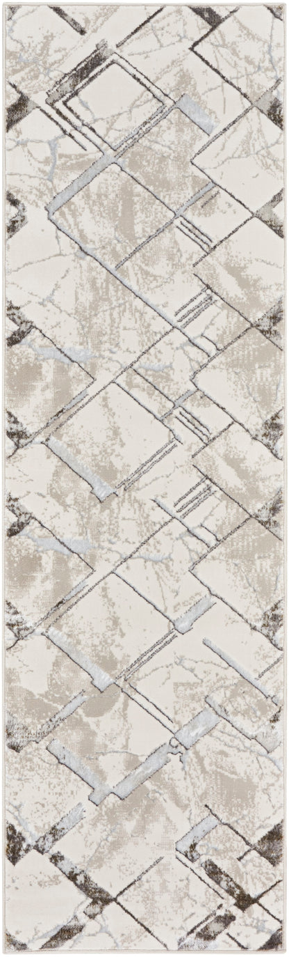 aRmanica GLITZ IVORY GREY RUG by NOURISON