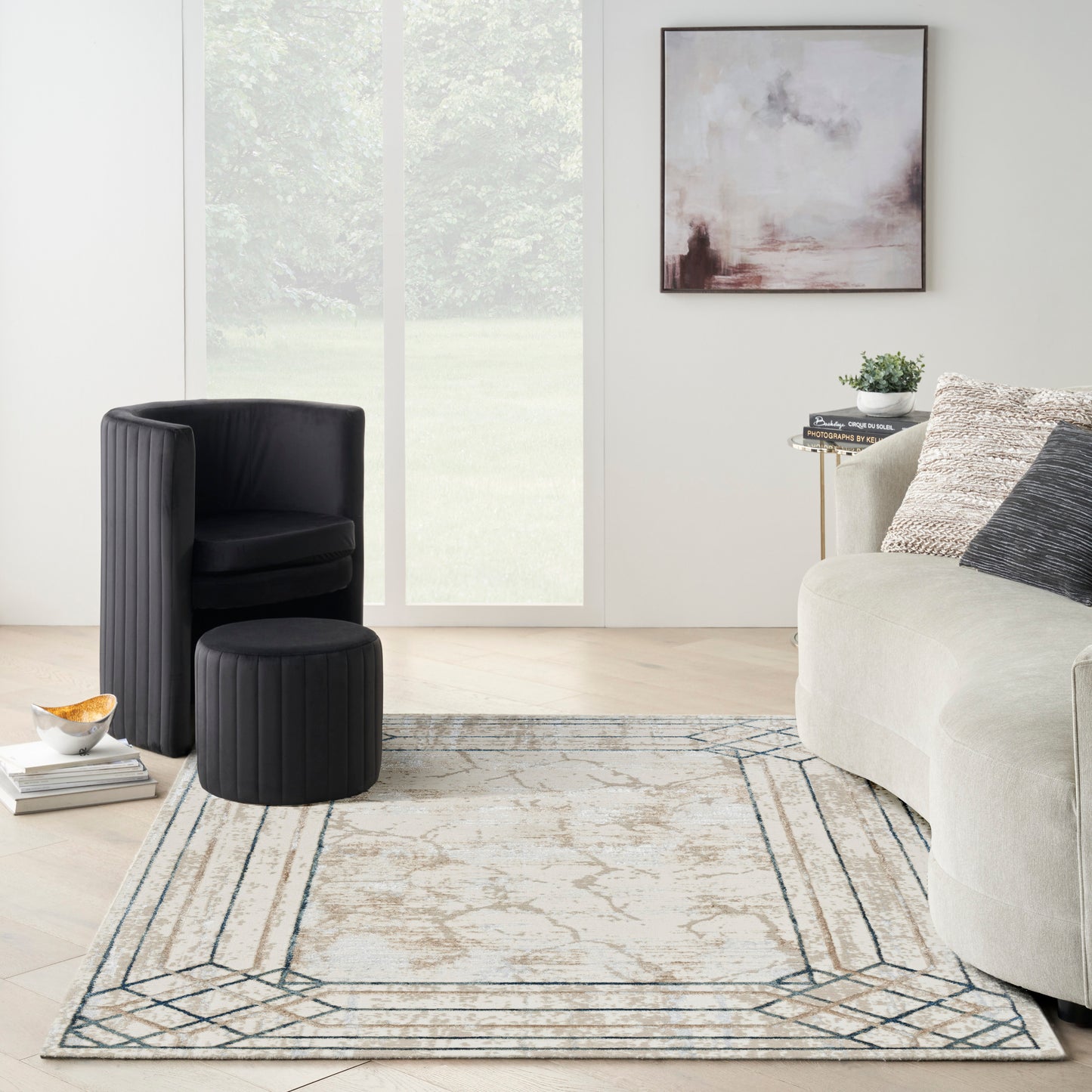 aRmanica GLITZ IVORY TAUPE RUG by NOURISON