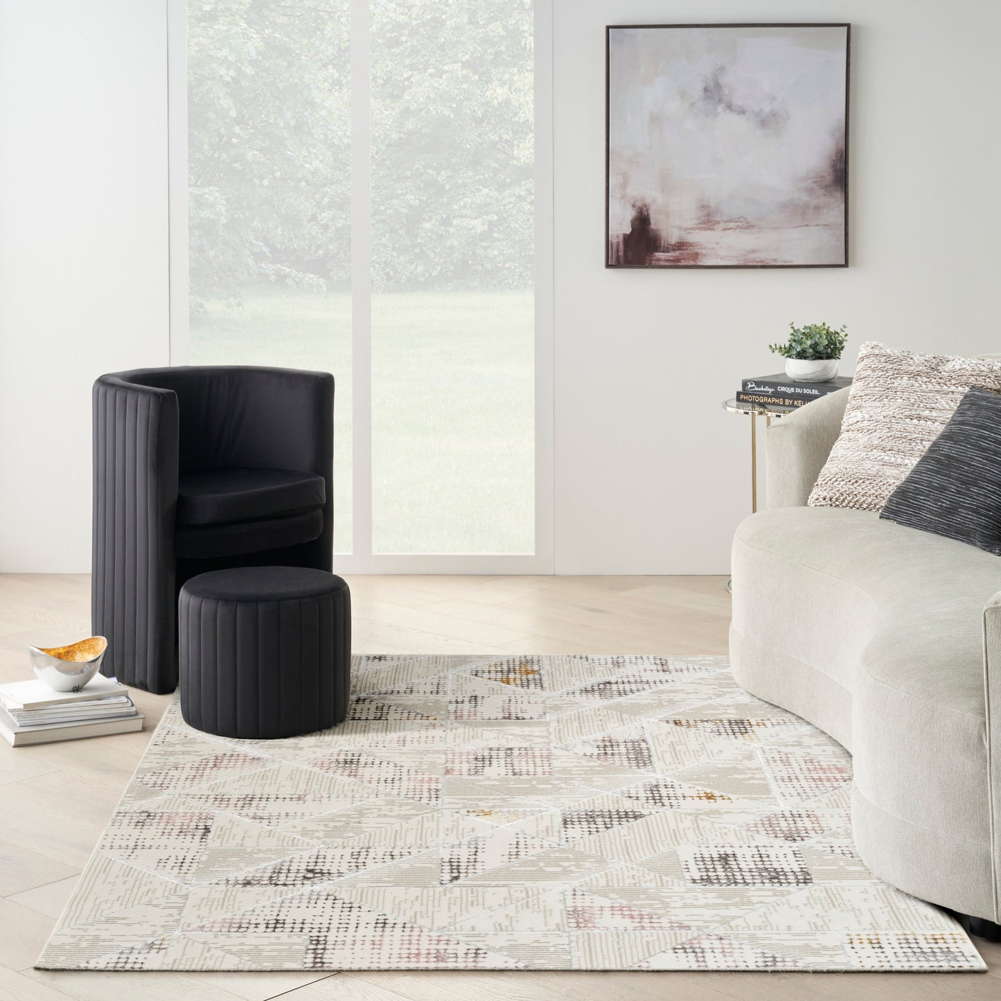 aRmanica GLITZ IVORY MULTI COLOUR RUG by NOURISON