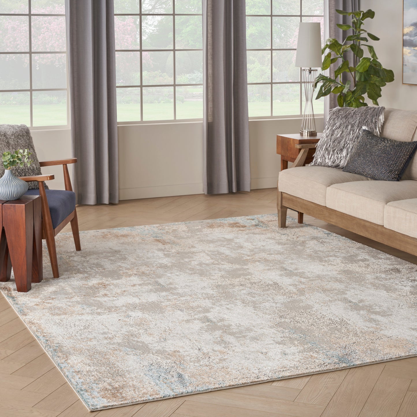 aRmanica GLITZ TAUPE MULTI COLOUR RUG by NOURISON