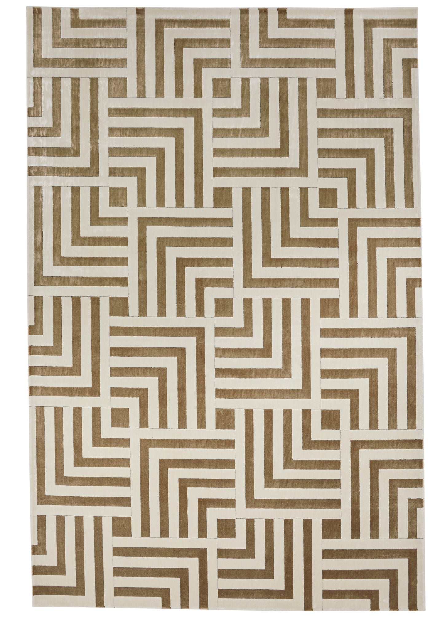 aRmanica  LUGANO IVORY GOLD RUG by NOURISON