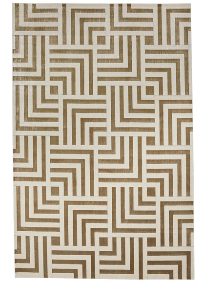 aRmanica  LUGANO IVORY GOLD RUG by NOURISON