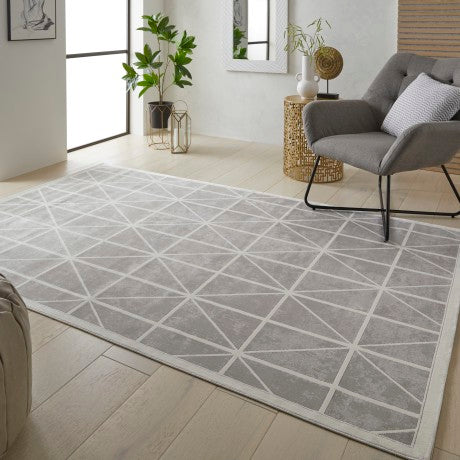 aRmanica  LUGANO GREY IVORY RUG by NOURISON