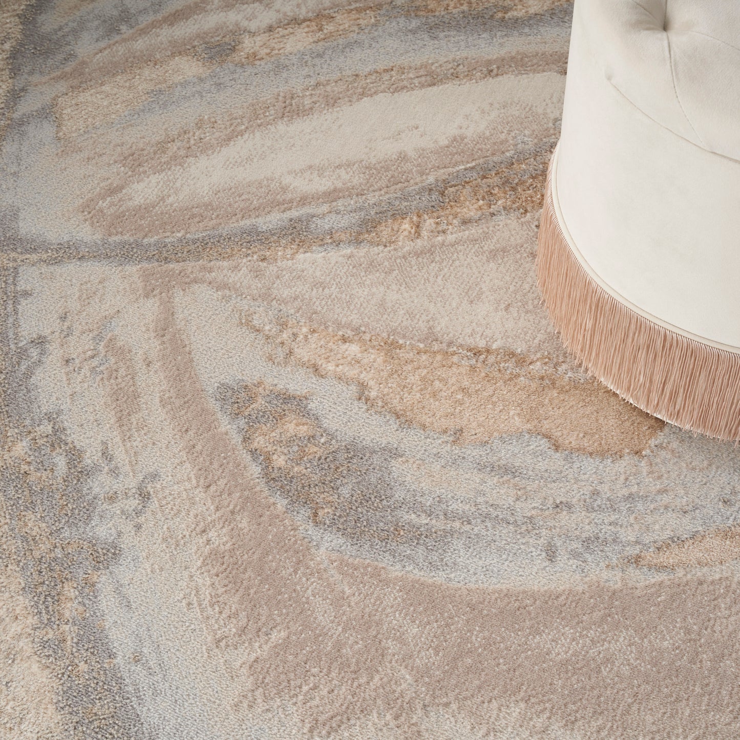 aRmanica CELESTIAL BEIGE GREY RUG by NOURISON