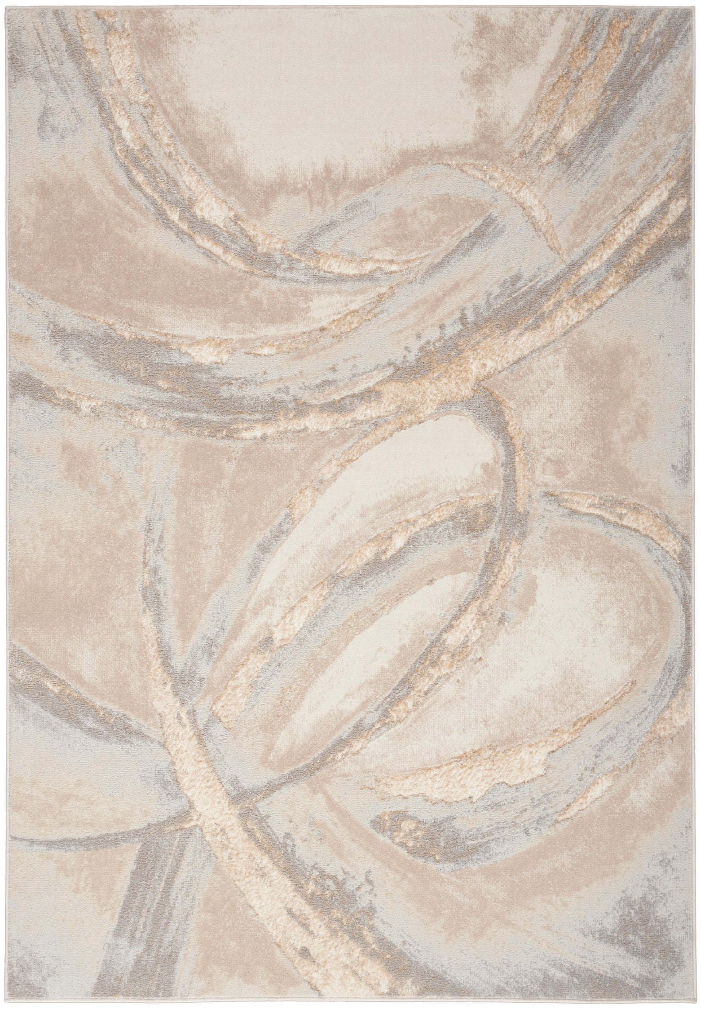 aRmanica CELESTIAL BEIGE GREY RUG by NOURISON