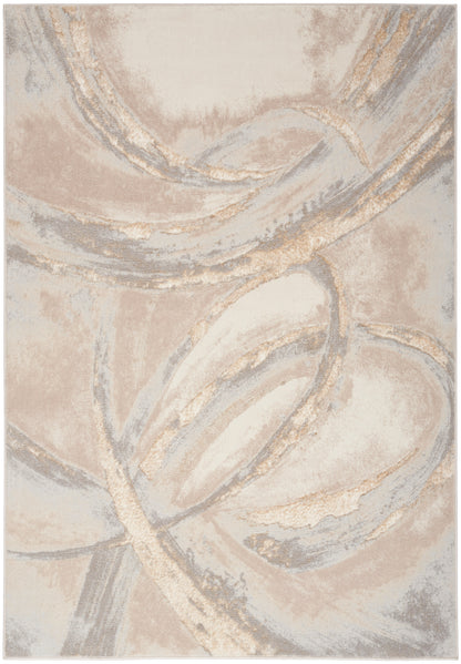 aRmanica CELESTIAL BEIGE GREY RUG by NOURISON