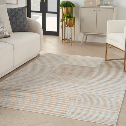 aRmanica CELESTIAL BEIGE SILVER RUG by NOURISON