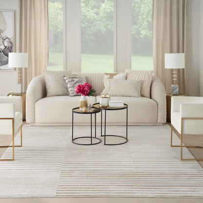 aRmanica CELESTIAL BEIGE SILVER RUG by NOURISON