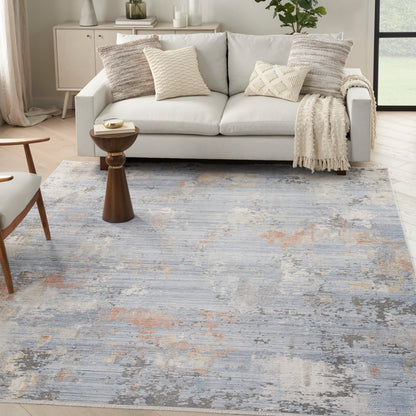 aRmanica ABSTRACT BLUE MULTI COLOUR RUG by NOURISON